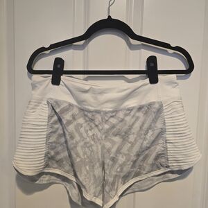 White and Gray Athletic Shorts